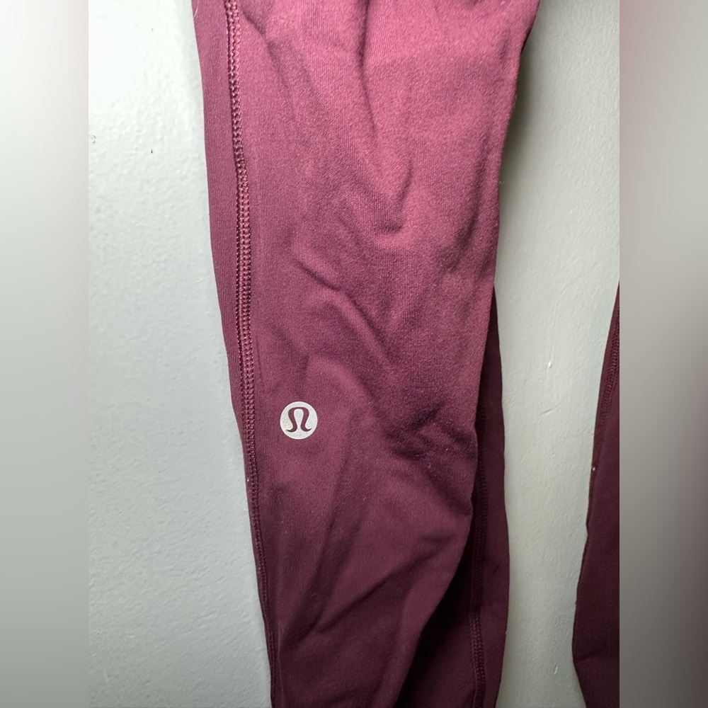 lululemon athletica Burgundy Leggings
